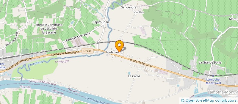 localisation de l'entreprise SCI 5DEL  LAMOTHE-MONTRAVEL