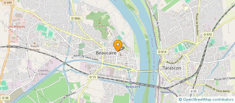 localisation de l'entreprise SCI 5E  BEAUCAIRE