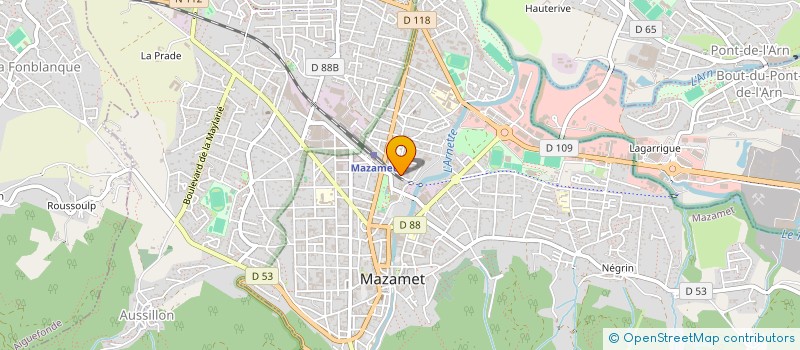 localisation de l'entreprise SCI 5EME ETAGE  MAZAMET