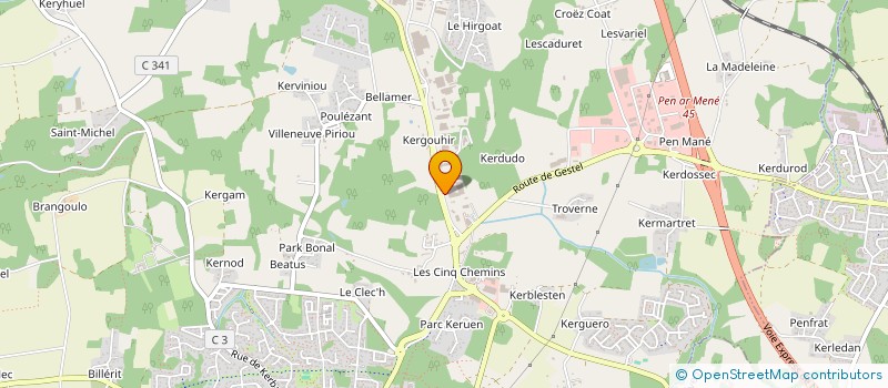 localisation de l'entreprise SCI 5FPJ  GUIDEL