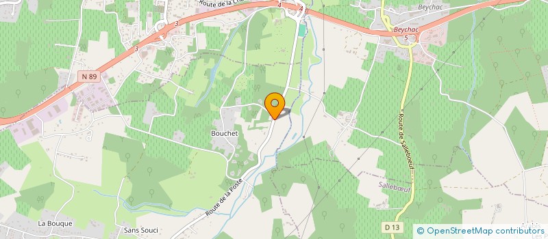 localisation de l'entreprise SCI 5G DU PARC  POMPIGNAC