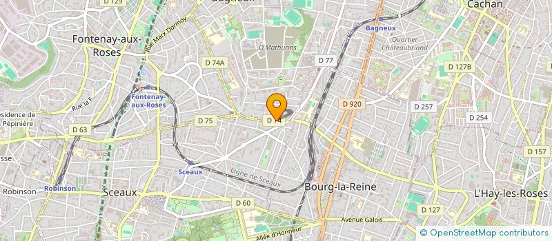 localisation de l'entreprise SCI 5H à SCEAUX