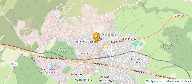 localisation de l'entreprise SCI 5I  VALDAHON