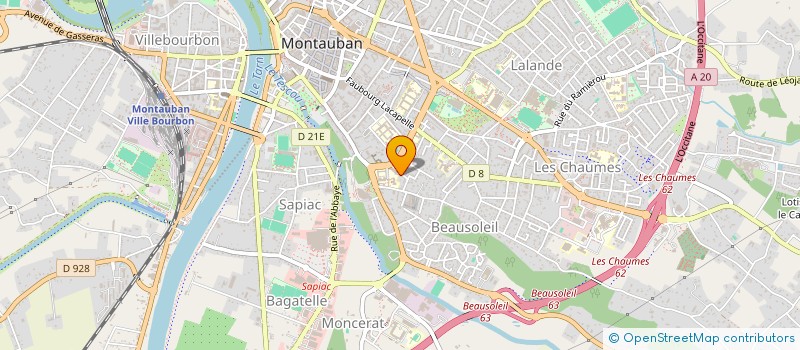 localisation de l'entreprise SCI 5L  MONTAUBAN