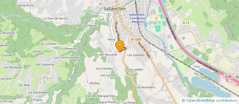 localisation de l'entreprise SCI 5M à SALLANCHES