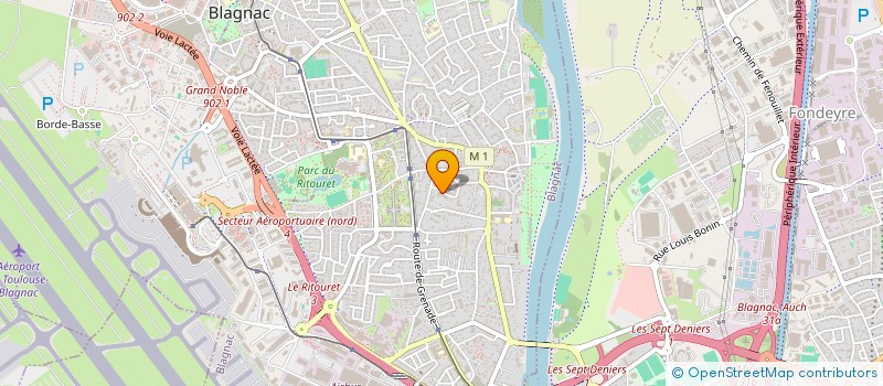 localisation de l'entreprise SCI 5M  BLAGNAC