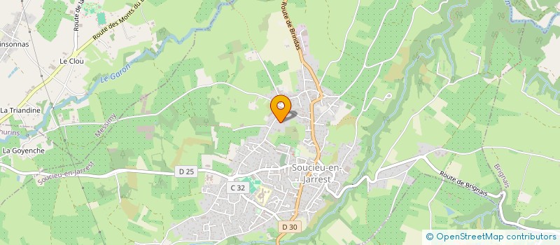 localisation de l'entreprise SCI 5P  SOUCIEU-EN-JARREST