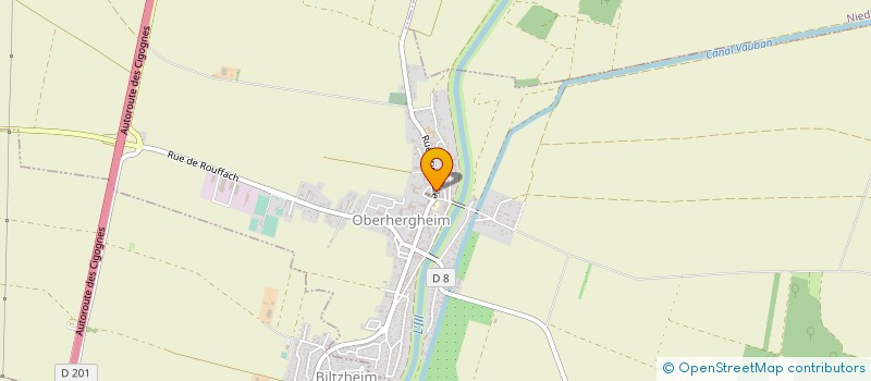 localisation de l'entreprise SCI 5S  OBERHERGHEIM