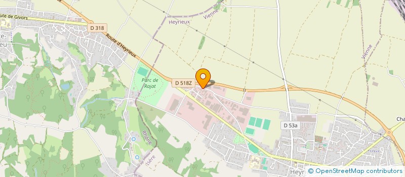 localisation de l'entreprise SCI 5S2L  HEYRIEUX