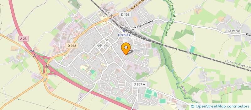 localisation de l'entreprise SCI 5V  ORCHIES