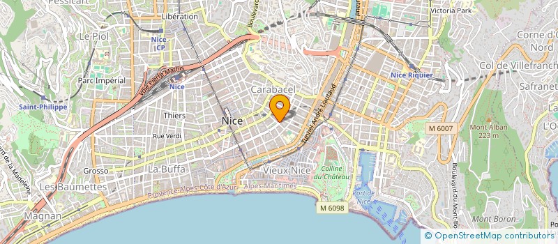 localisation de l'entreprise SCI 6-8 RUE ACKERMANN à NICE