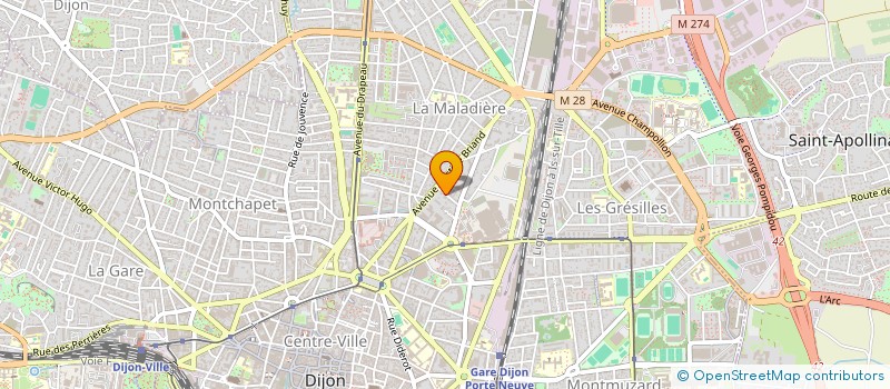 localisation de l'entreprise SCI 6-8 RUE PIRON à DIJON