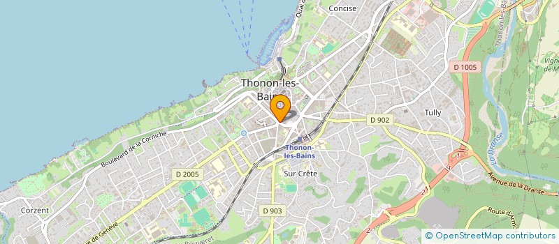 localisation de l'entreprise SCI 6 AV DU GENERAL DE GAULLE à THONON-LES-BAINS