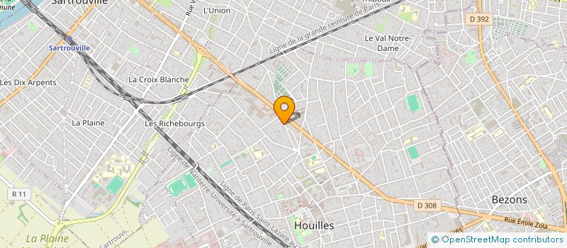 localisation de l'entreprise SCI 6 AVENUE ALSACE LORRAINE à HOUILLES