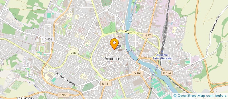 localisation de l'entreprise SCI 6 D à AUXERRE