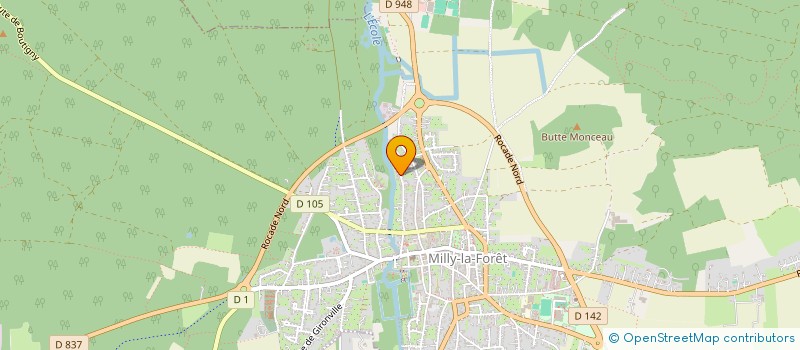 localisation de l'entreprise SCI 6 ET 8 GRANDE RUE  MILLY-LA-FORET