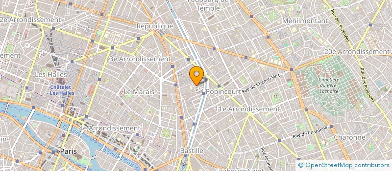 localisation de l'entreprise SCI 6 IMP ST SEBASTIEN  PARIS