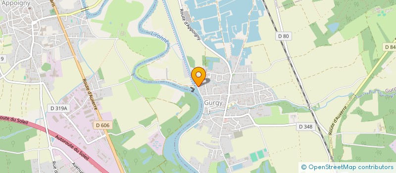 localisation de l'entreprise SCI 6 M  GURGY