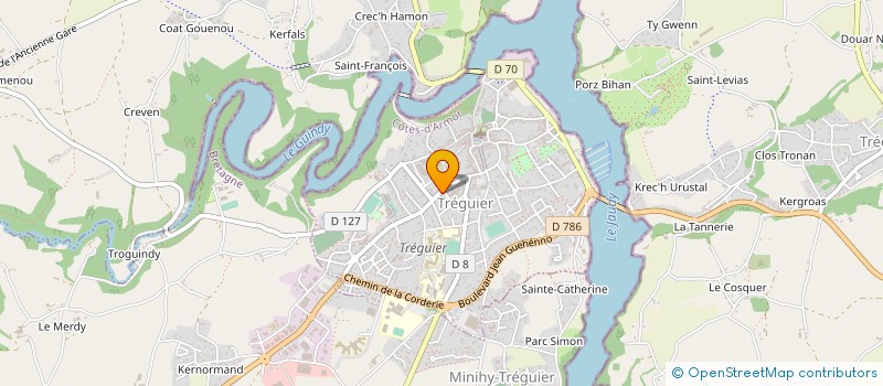 localisation de l'entreprise SCI 6 PLACE DU GENERAL DE GAULLE  TREGUIER