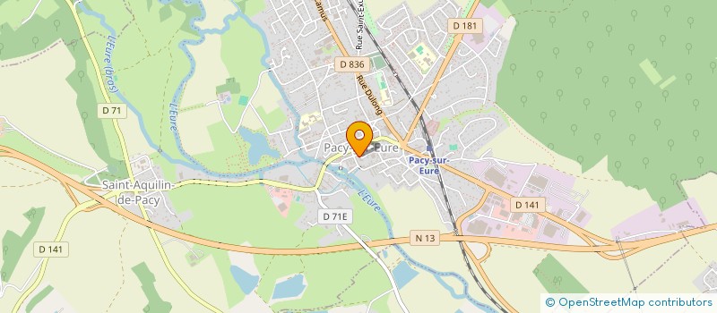 localisation de l'entreprise SCI 6 PLACE RENE TOMASINI  PACY-SUR-EURE