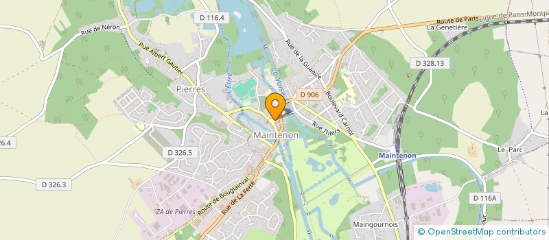 localisation de l'entreprise SCI 6 PLACE SADORGE à MAINTENON
