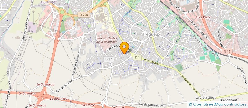 localisation de l'entreprise SCI 6 RUE AUX TOILES  TREGUEUX