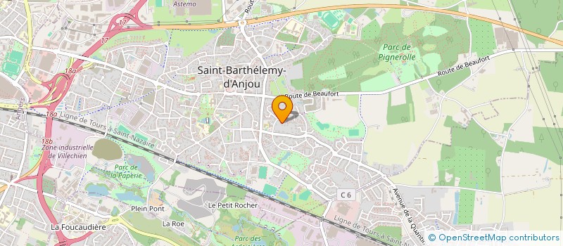 localisation de l'entreprise SCI 6 RUE DE LA PAIX  SAINT-BARTHELEMY-D'ANJOU