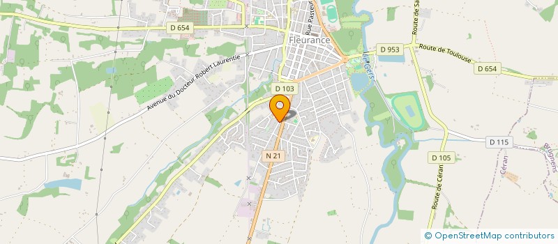 localisation de l'entreprise SCI 6 RUE DE LA PEPINIERE  FLEURANCE