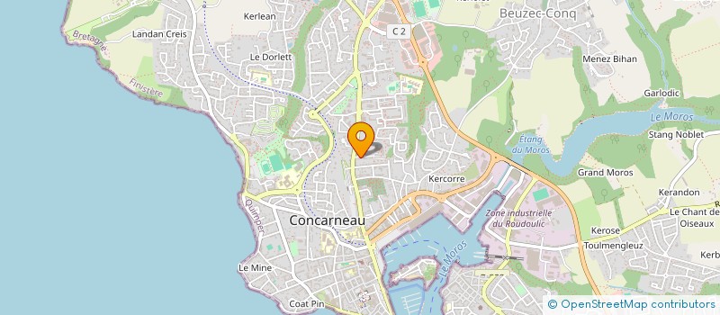 localisation de l'entreprise SCI 6 RUE DENIS PAPIN  CONCARNEAU