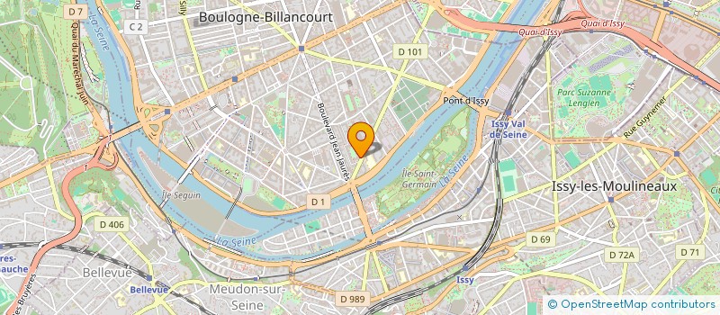 localisation de l'entreprise SCI 6 RUE DU CHATEAU à BOULOGNE-BILLANCOURT