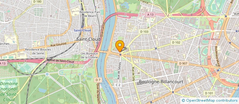 localisation de l'entreprise SCI 6 RUE DU PORT à BOULOGNE-BILLANCOURT