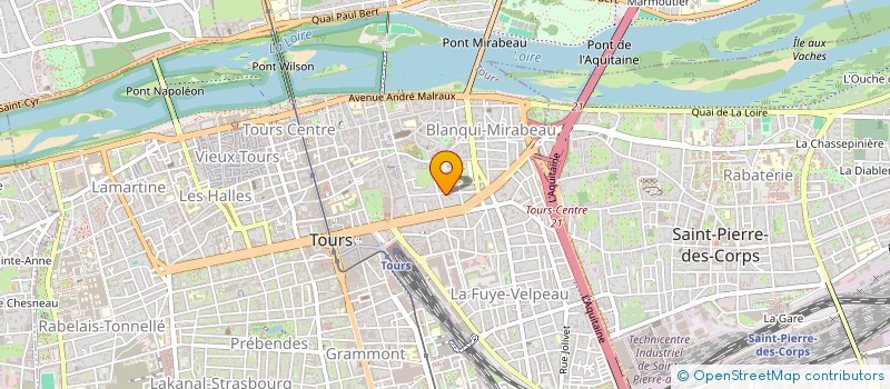 localisation de l'entreprise SCI 6 RUE DU VIEUX PONT  TOURS