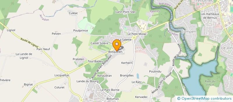 localisation de l'entreprise SCI 6 RUE DU VINCIN  ARRADON