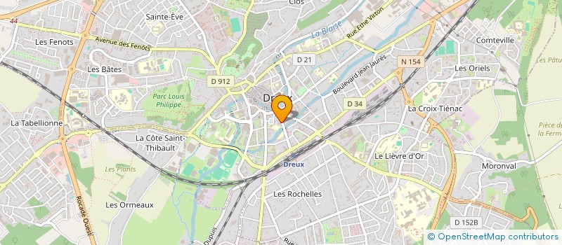 localisation de l'entreprise SCI 6 RUE FONTAINE BOUILLANT à DREUX