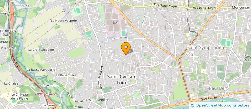 localisation de l'entreprise SCI 6 RUE GASTON COUSSEAU  SAINT-CYR-SUR-LOIRE