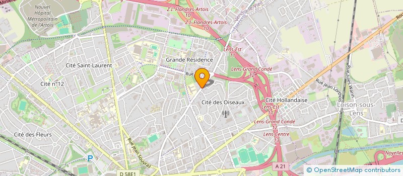 localisation de l'entreprise SCI 6 RUE JULES FERRY  LENS