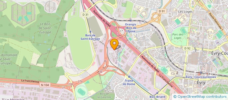 localisation de l'entreprise SCI 6 RUE JULES GUESDES  RIS-ORANGIS