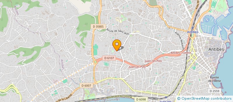 localisation de l'entreprise SCI 6 RUE LARREY à ANTIBES