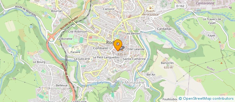 localisation de l'entreprise SCI 6 RUE LOUIS BLANC  RODEZ