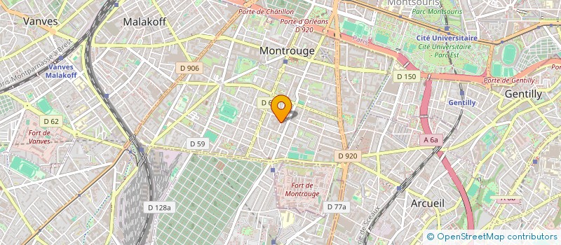 localisation de l'entreprise SCI 6 RUE MOREL  MONTROUGE