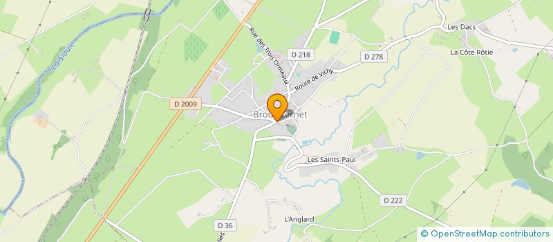 localisation de l'entreprise SCI 6 RUE MOUNIN  BROUT-VERNET