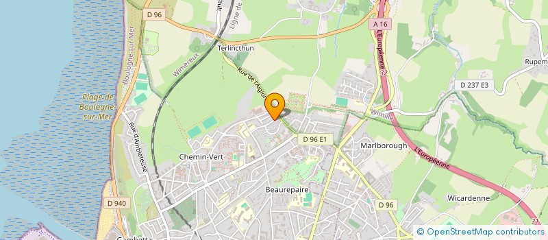 localisation de l'entreprise SCI 6 RUE NAPOLEON  BOULOGNE-SUR-MER