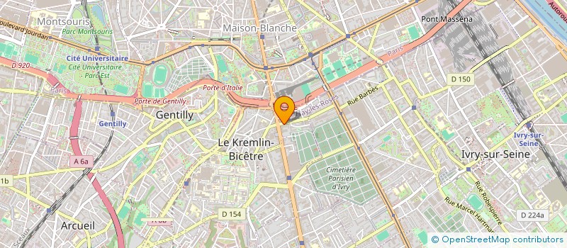 localisation de l'entreprise SCI 6 RUE ROGER SALENGRO  LE KREMLIN-BICETRE