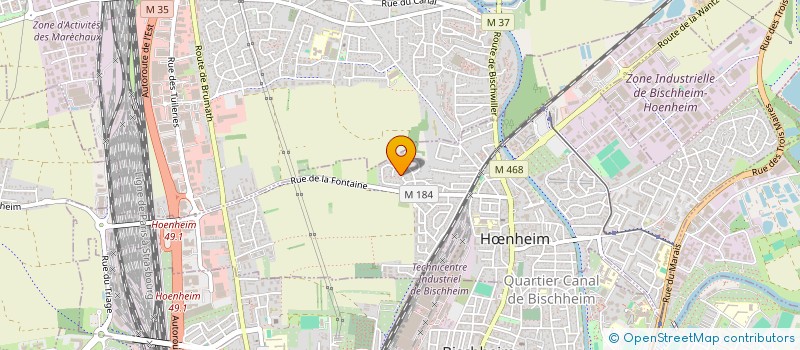 localisation de l'entreprise SCI 6 Z  HNHEIM