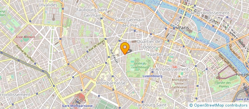 localisation de l'entreprise SCI 60 RUE DE VAUGIRARD  PARIS