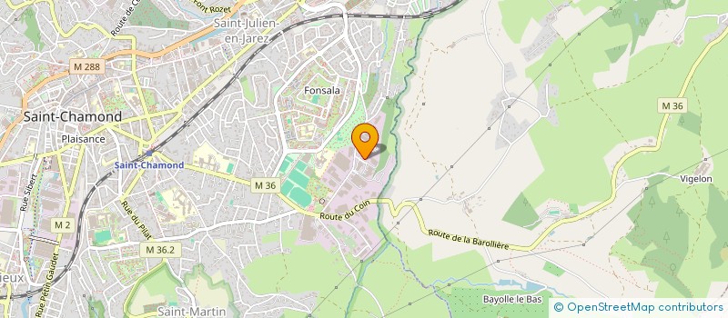 localisation de l'entreprise SCI 6002  SAINT-CHAMOND