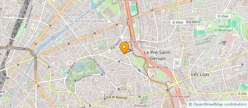 localisation de l'entreprise SCI 61-63 RUE DU GENERAL BRUNET  PARIS