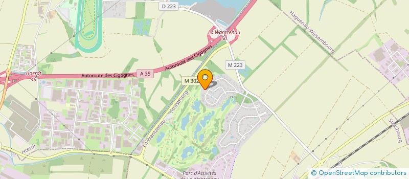 localisation de l'entreprise SCI 61 RUE DE ZURICH  LA WANTZENAU