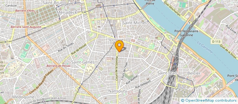 localisation de l'entreprise SCI 61 RUE DONISSAN  BORDEAUX