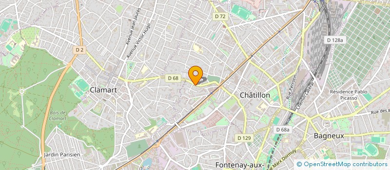 localisation de l'entreprise SCI 61 RUE P BROSSOLETTE  CHATILLON